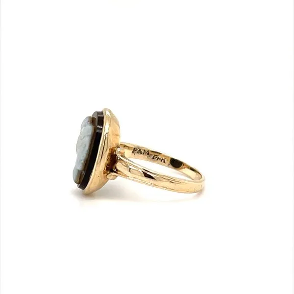 14K Yellow Gold Estate Cameo Ring