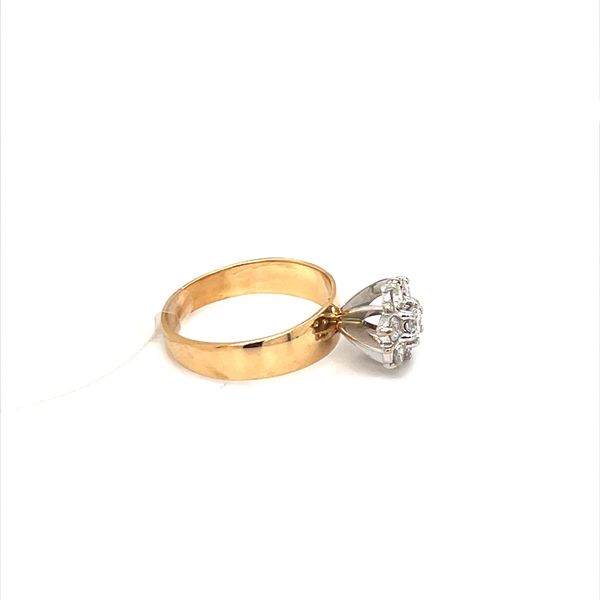 14K Flower Fashion Diamond Ring Image 2 Minor Jewelry Inc. Nashville, TN