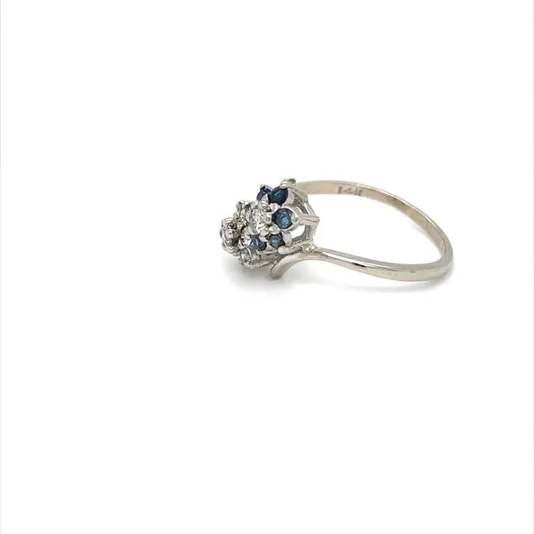 14K White Gold Estate Sapphire Ring Image 2 Minor Jewelry Inc. Nashville, TN