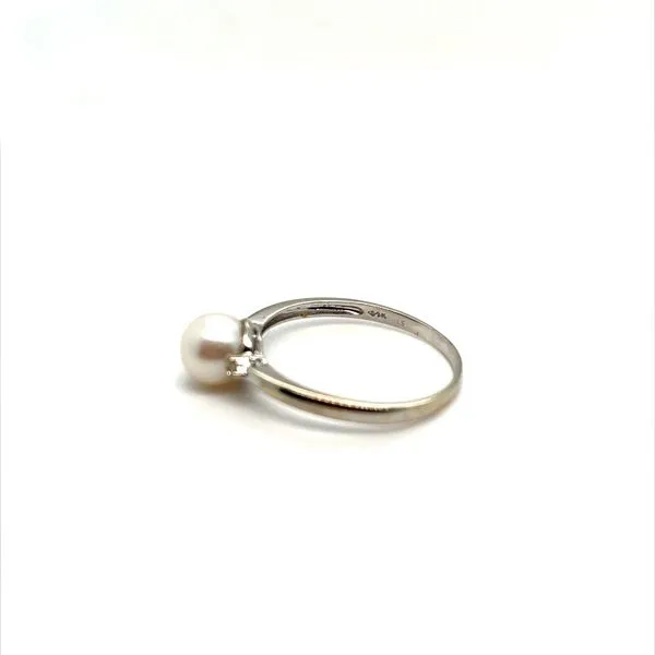 14K White Gold Pearl Ring Size 11 Image 2 Minor Jewelry Inc. Nashville, TN
