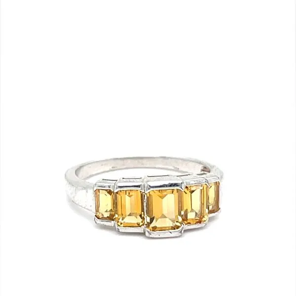 Silver Ring Size 11 With Five Citrine Minor Jewelry Inc. Nashville, TN