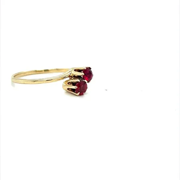 Estate 14K Yellow Gold Garnet And Topaz Ring Image 2 Minor Jewelry Inc. Nashville, TN