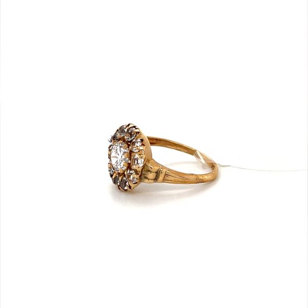 10K Yellow Gold Estate Cubic Zirconia Engagement Ring Image 2 Minor Jewelry Inc. Nashville, TN