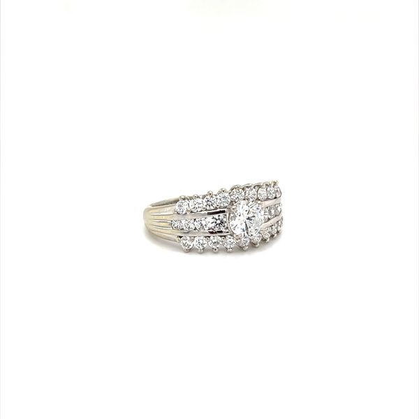 14K White Gold Estate Cubic Zirconia Fashion Ring Image 2 Minor Jewelry Inc. Nashville, TN