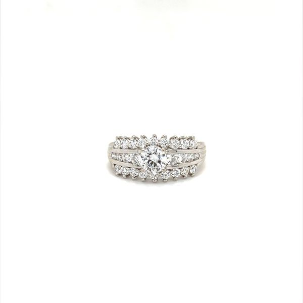 14K White Gold Estate Cubic Zirconia Fashion Ring Minor Jewelry Inc. Nashville, TN