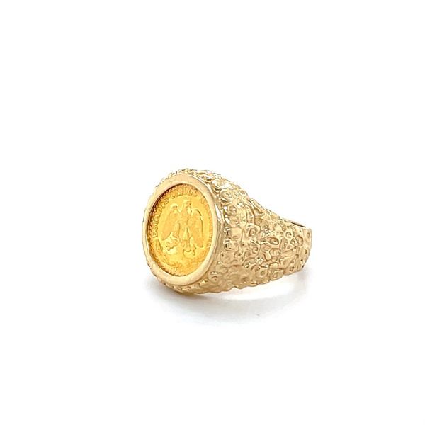 14K Yellow Gold Estate Dos Pesos Coin Ring Image 2 Minor Jewelry Inc. Nashville, TN