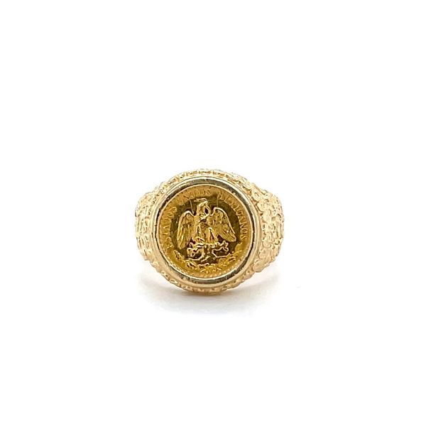 14K Yellow Gold Estate Dos Pesos Coin Ring Minor Jewelry Inc. Nashville, TN