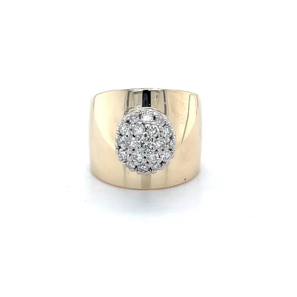 14K Yellow Gold Estate Diamond Cluster Ring Minor Jewelry Inc. Nashville, TN