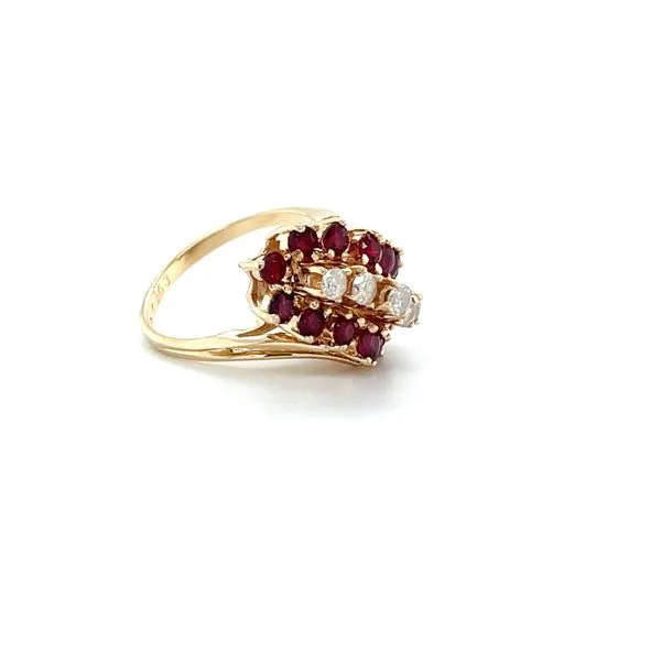 14K Yellow Gold Estate Ruby and Diamond Ring Image 2 Minor Jewelry Inc. Nashville, TN