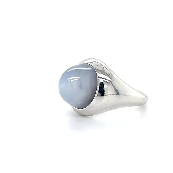 18K White Gold Estate Star Sapphire Ring Image 3 Minor Jewelry Inc. Nashville, TN