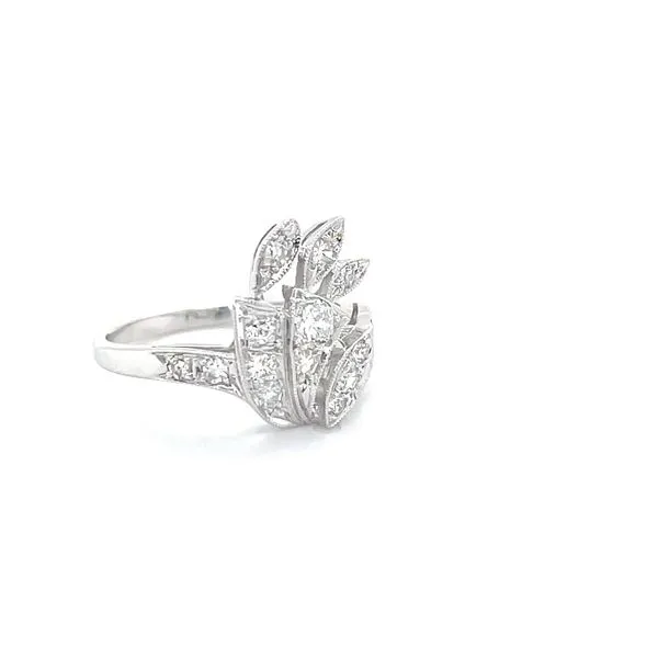14K White Gold Estate Diamond Ring Image 2 Minor Jewelry Inc. Nashville, TN