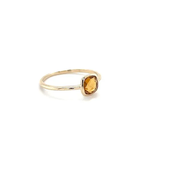 14K Yellow Gold Estate Solitaire Citrine Ring Image 2 Minor Jewelry Inc. Nashville, TN