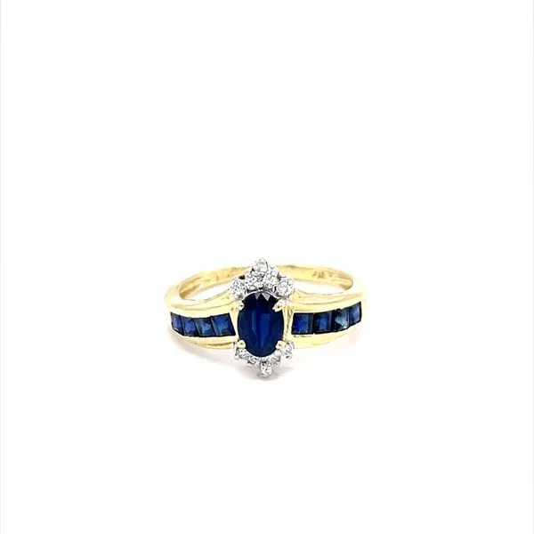 14K Yellow Gold Estate Sapphire and Diamond Ring Minor Jewelry Inc. Nashville, TN