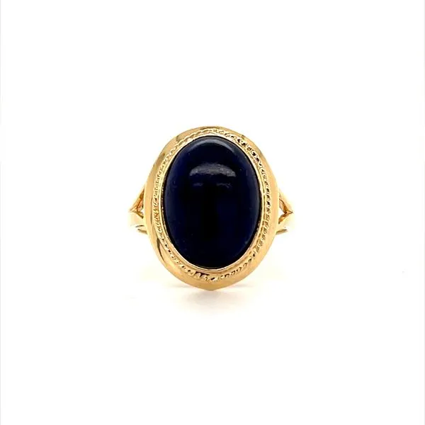 14K Yellow Gold Estate Lapis Ring