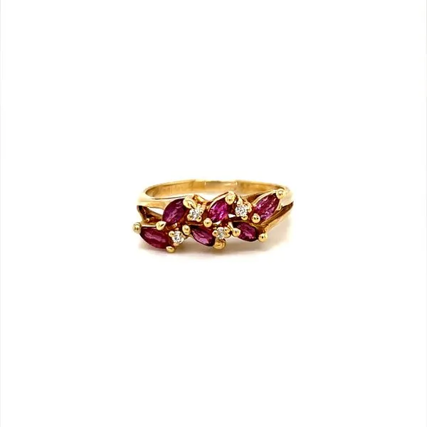 10K Yellow Gold Estate Pink & White Sapphire Ring Minor Jewelry Inc. Nashville, TN