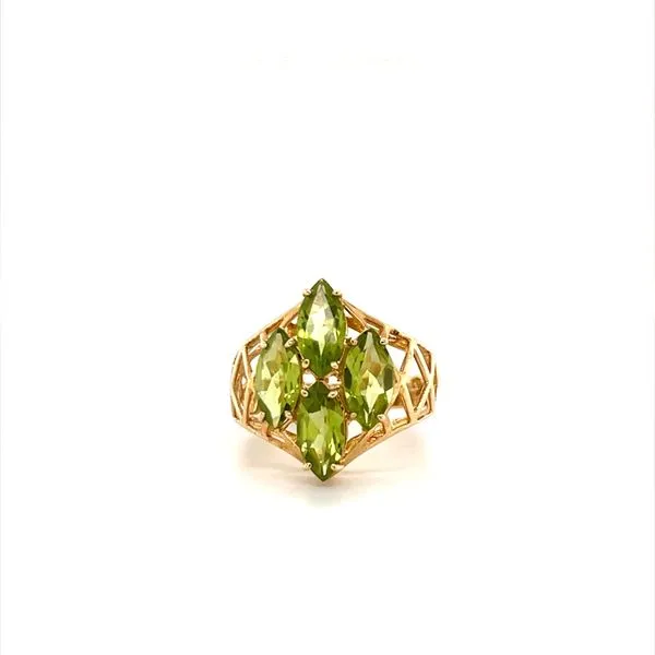 10K Yellow Gold Estate Peridot Ring Image 2 Minor Jewelry Inc. Nashville, TN