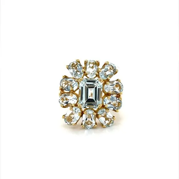 10K Yellow Gold Estate Blue Topaz Ring Minor Jewelry Inc. Nashville, TN