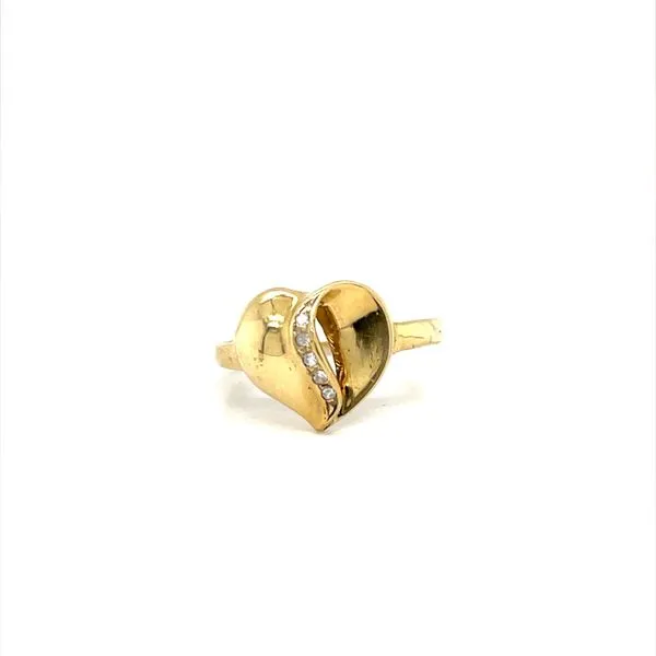 10K Yellow Gold Estate Heart Diamond Ring Minor Jewelry Inc. Nashville, TN