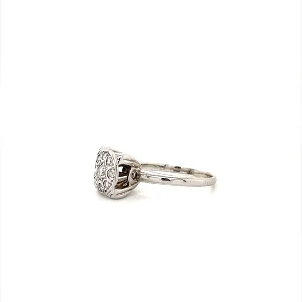 14K White Gold Estate Diamond Ring Image 2 Minor Jewelry Inc. Nashville, TN