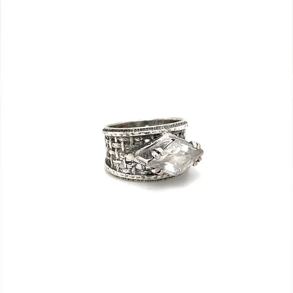Sterling Silver Estate Glass Stone Ring Minor Jewelry Inc. Nashville, TN