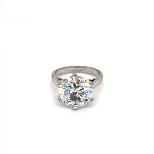 Sterling Silver Estate Cubic Zirconia Ring similar item image