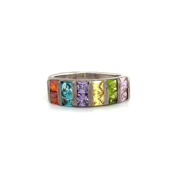Sterling Silver Estate Amethyst, Topaz, Garnet, Peridot, ...