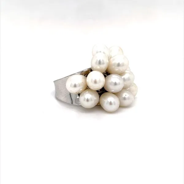 Sterling Silver Estate Fresh Water Pearl Ring