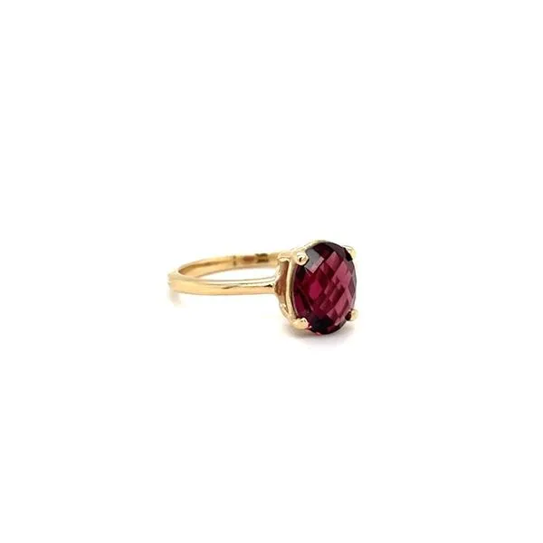 14K Yellow Gold Estate Garnet Ring