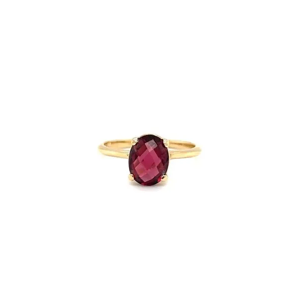 14K Yellow Gold Estate Garnet Ring