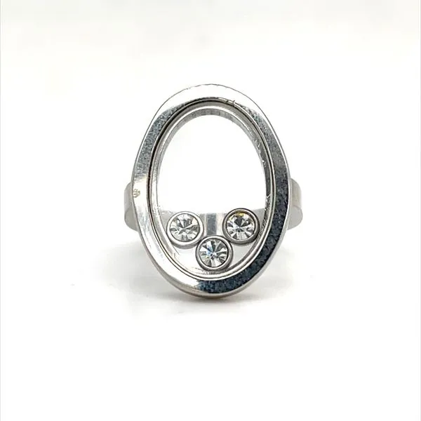 Stainless Steel Estate Cubic Zirconia Ring Minor Jewelry Inc. Nashville, TN