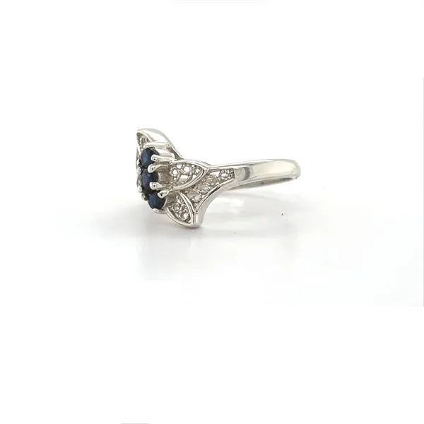 Sterling Silver Estate Blue Spinel Ring Image 2 Minor Jewelry Inc. Nashville, TN