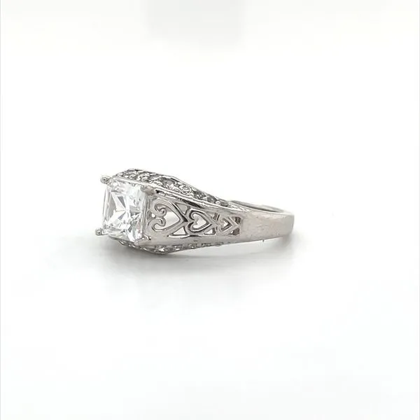 Sterling Silver Estate Cubic Zirconia Ring Image 2 Minor Jewelry Inc. Nashville, TN