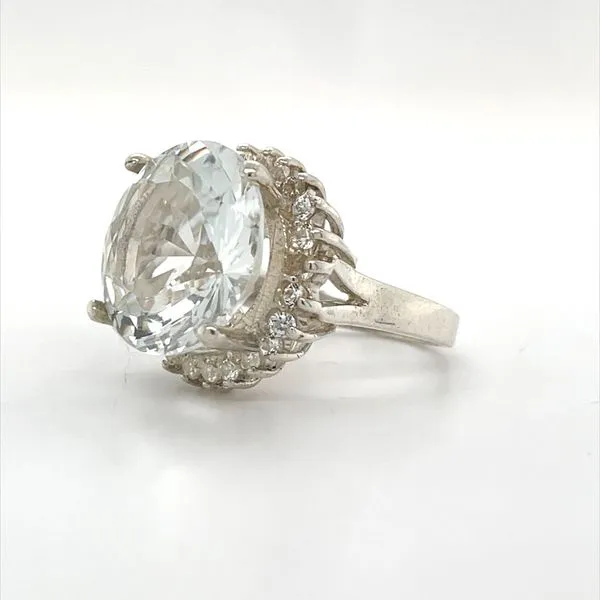 Sterling Silver Estate Cubic Zirconia Ring Image 2 Minor Jewelry Inc. Nashville, TN