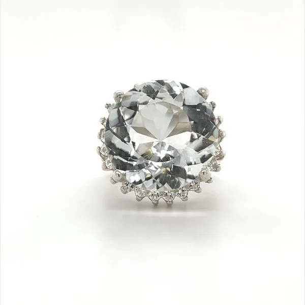 Sterling Silver Estate Cubic Zirconia Ring Minor Jewelry Inc. Nashville, TN
