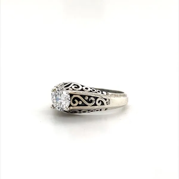 Sterling Silver Estate Cubic Zirconia Ring Image 2 Minor Jewelry Inc. Nashville, TN