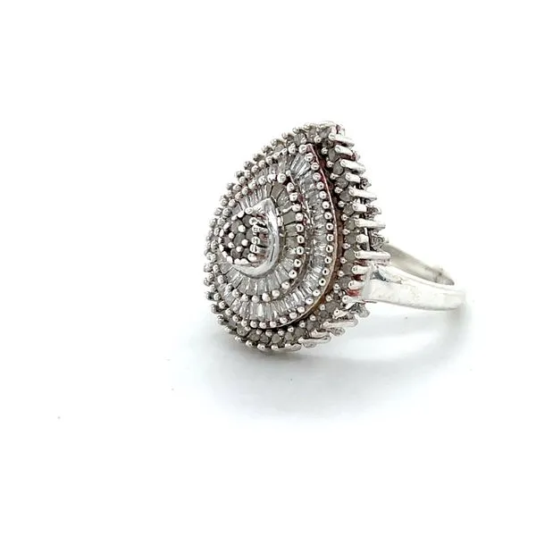 Sterling Silver Estate Diamond Ring Image 2 Minor Jewelry Inc. Nashville, TN
