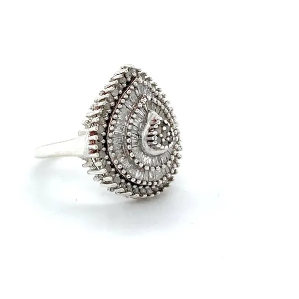 Sterling Silver Estate Diamond Ring Image 3 Minor Jewelry Inc. Nashville, TN
