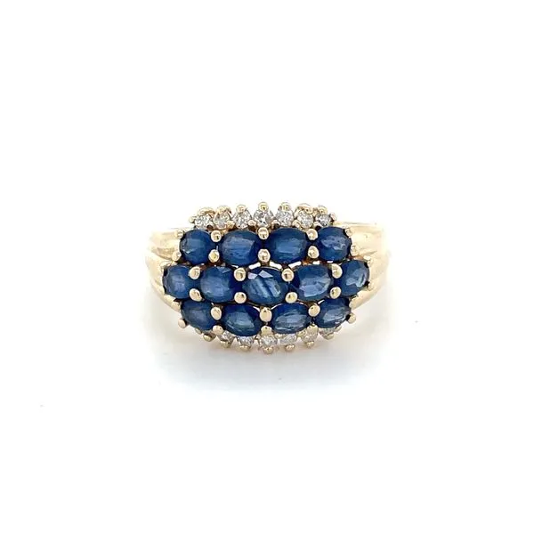 14K Yellow Gold Estate Sapphire and Diamond Ring Minor Jewelry Inc. Nashville, TN