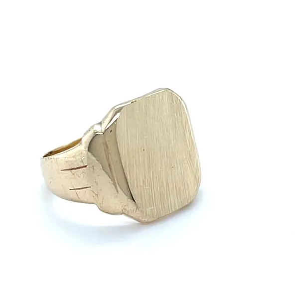 10K Yelllow Gold Estate 16x12.5mm Square Signet Ring Image 2 Minor Jewelry Inc. Nashville, TN