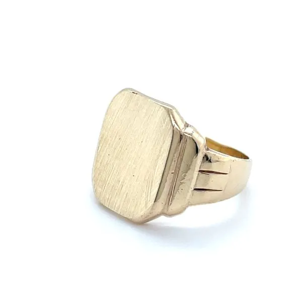 10K Yelllow Gold Estate 16x12.5mm Square Signet Ring Image 3 Minor Jewelry Inc. Nashville, TN