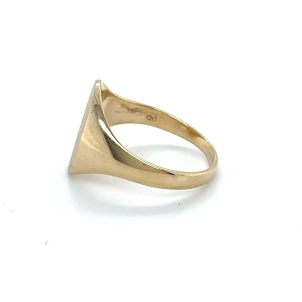 14K Yellow Gold Estate Oval 13x10mm Signet Ring