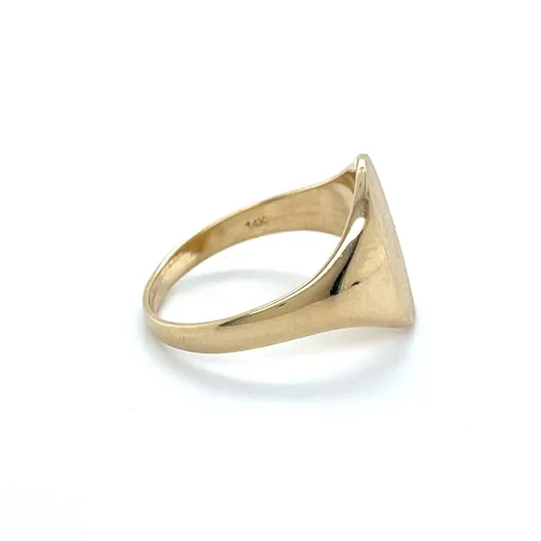 14K Yellow Gold Estate Oval 13x10mm Signet Ring