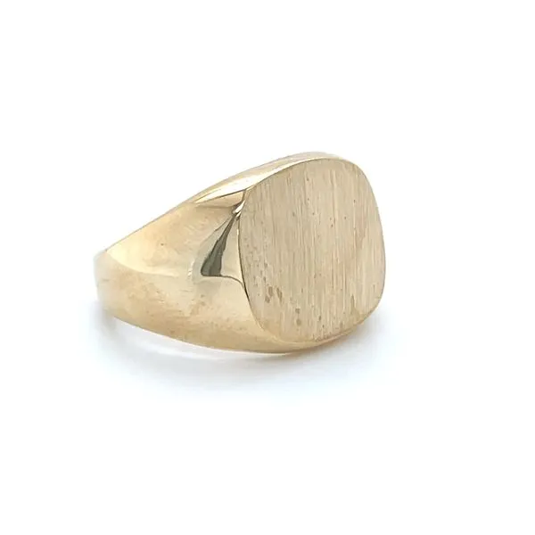 10K Yellow Gold Estate 14x14.5mm Signet Ring Image 3 Minor Jewelry Inc. Nashville, TN
