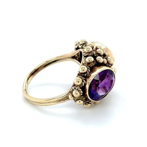 14K Yellow Gold Estate Amethyst Ring Image 3 Minor Jewelry Inc. Nashville, TN