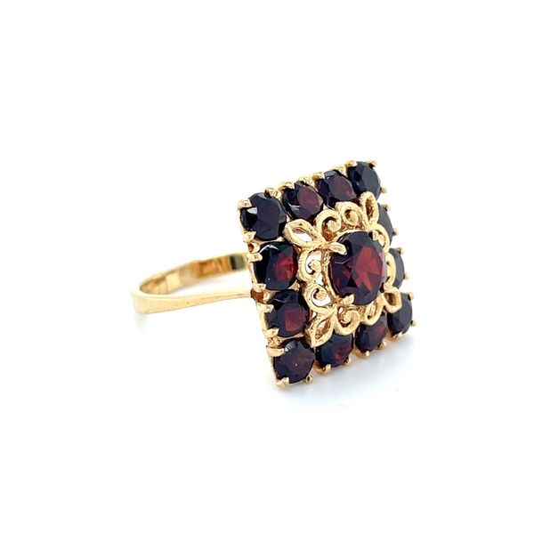 18K Yellow Gold Estate Almandite Garnet Fashion Ring Image 3 Minor Jewelry Inc. Nashville, TN