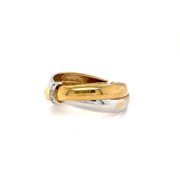 18K Yellow and White Gold Estate Diamond Fashion Ring Image 2 Minor Jewelry Inc. Nashville, TN