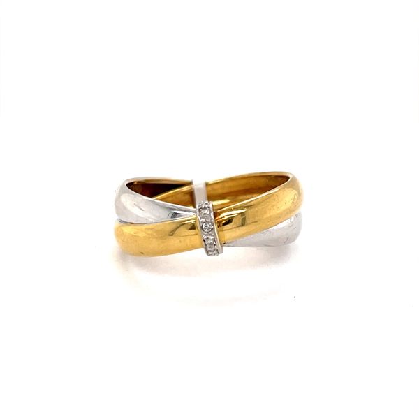 18K Yellow and White Gold Estate Diamond Fashion Ring Minor Jewelry Inc. Nashville, TN