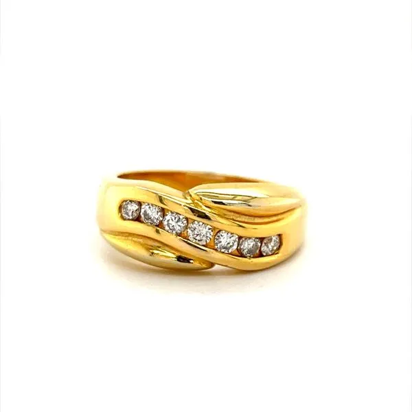 14K Yellow Gold Estate Diamond Wedding Band similar item image