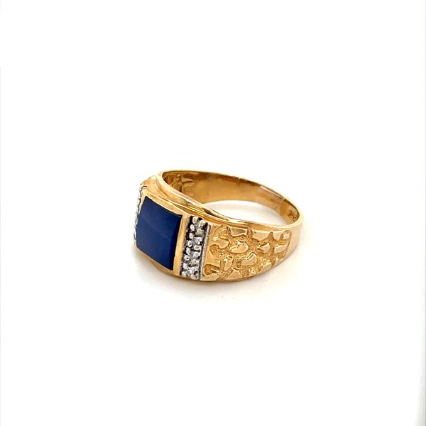 10K Yellow Gold Estate Sapphire and Diamond Ring Image 2 Minor Jewelry Inc. Nashville, TN