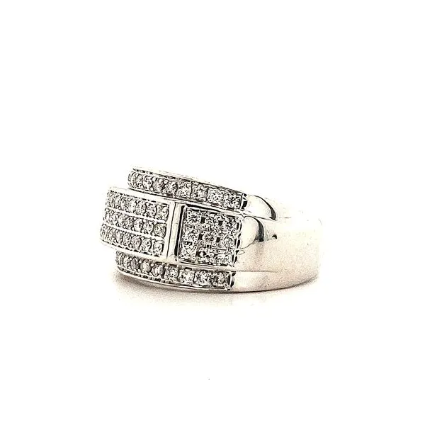 10K White Gold Estate Diamond Fashion Ring